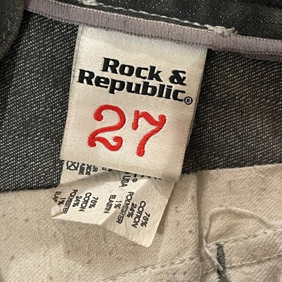 Rock and Republic Women's Rebellion Denim Jeans Size 27 - Picture 8 of 12